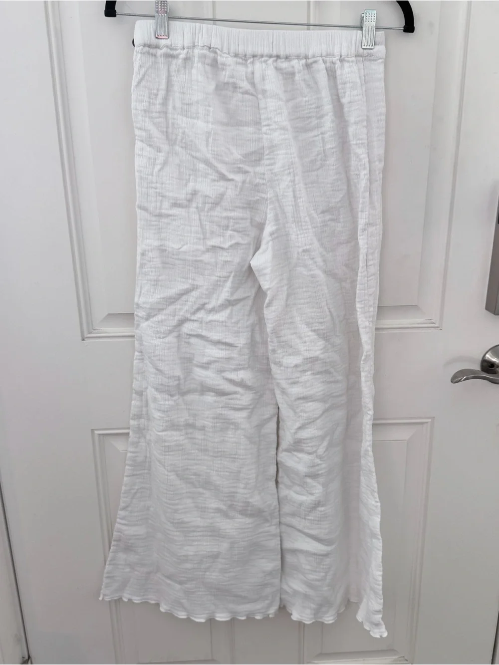 Free-est Free People Wide Leg Pants XS | White Boho